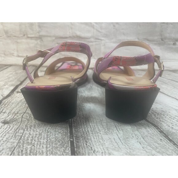Yueqi Qi Double Happiness Sandals Sz 7 US 38 EU Chinese Designer Romantic Spring - Picture 6 of 11